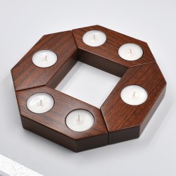 Model 009 candle holder sapele