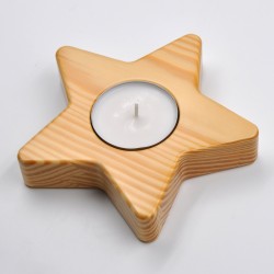 5-pointed star candle...