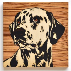 Dalmatian picture marquetry...