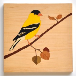 Cuadro pájaro en rama...