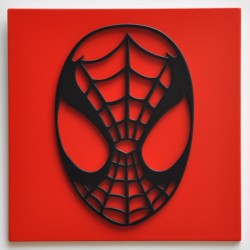 Spiderman mask picture 30x30cm