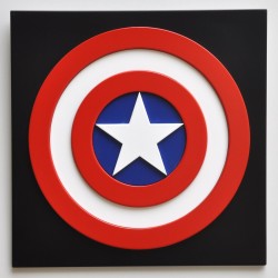 Cuadro Capitán América 30x30cm