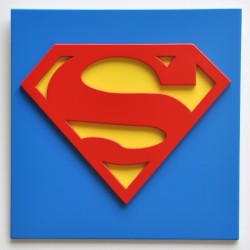 Cuadro Superman 30x30cm