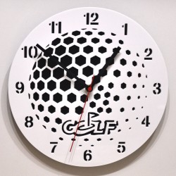 Clock golf white