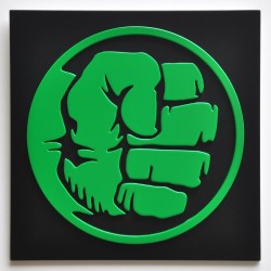 Cuadro Hulk 30x30cm