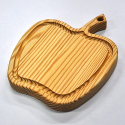 Tabla de cortar manzana pino